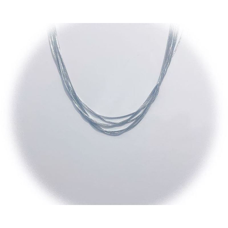 Layered Alloy Necklace and Bracelet Set
