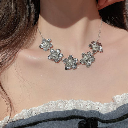 (Various Designs) Alloy Choker Floral