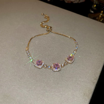 Rhinestone Alloy Bracelet (Various Designs)