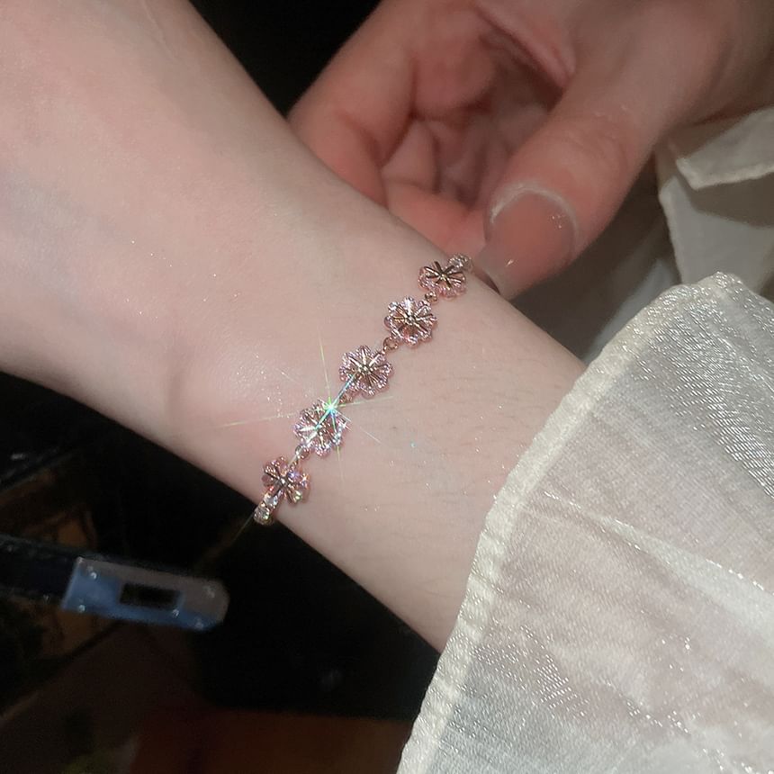 Rhinestone Alloy Bracelet (Various Designs)