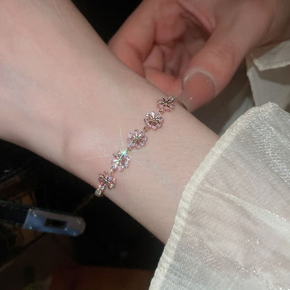 Rhinestone Alloy Bracelet (Various Designs)