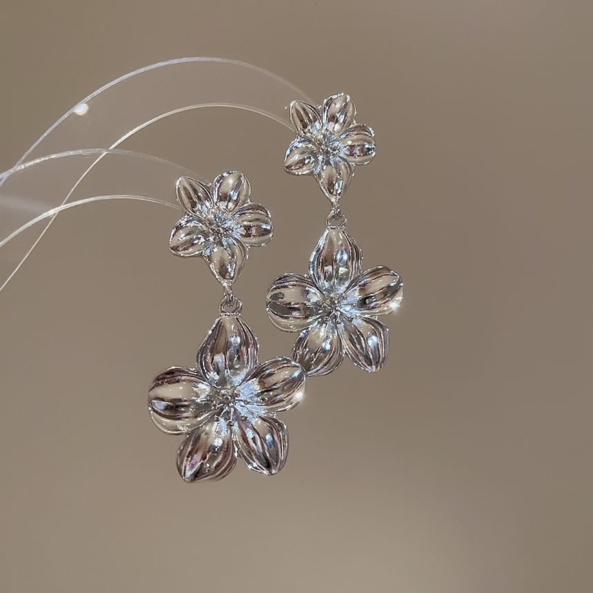 Pendant Drop Necklace Alloy Floral / Earring