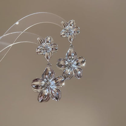 Pendant Drop Necklace Alloy Floral / Earring