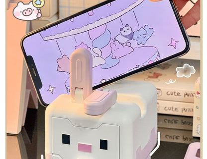 Rabbit Plastic Drawer Desk Organizer with Phone Stand