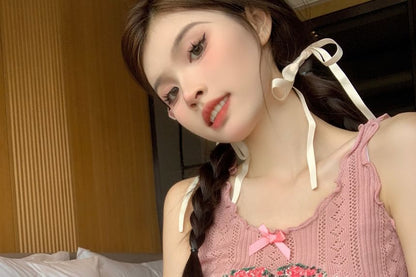 Floral Print Lace Crop Tank Top