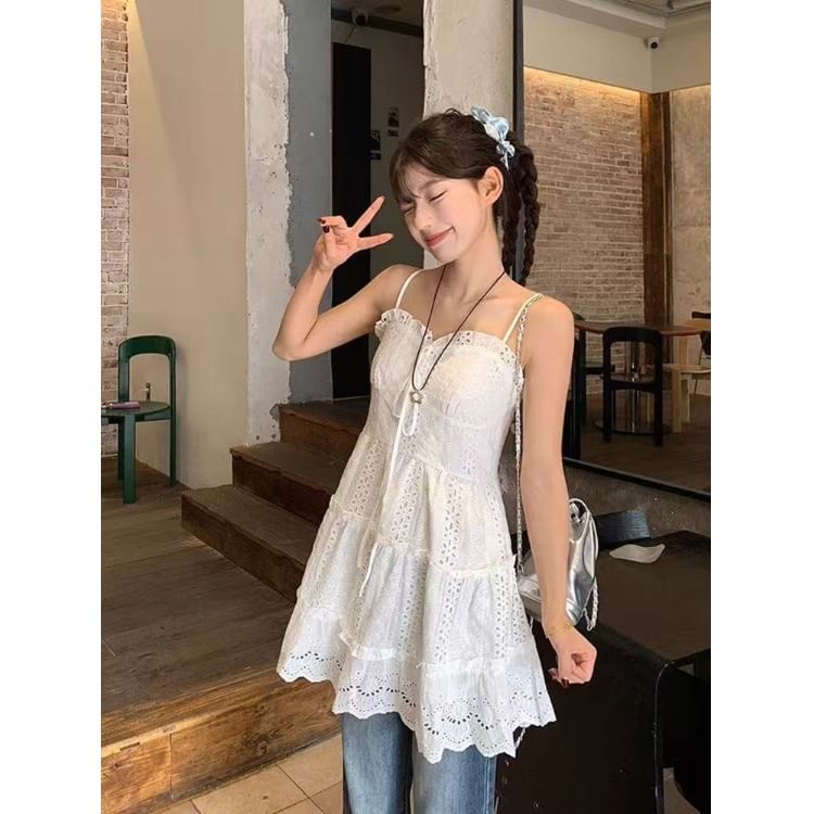 Lace Flowy Camisole Top