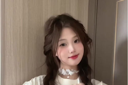 Short-Sleeve Crewneck Star Print T-Shirt