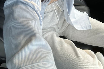 Long-Sleeve Button-Up Striped Shirt