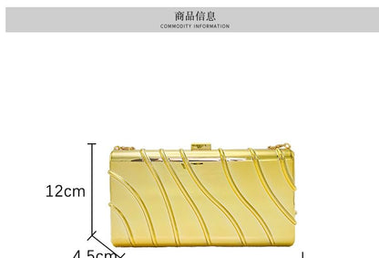 Chain Strap Textured Crossbody Bag