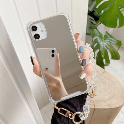 Mirrored Phone Case with Chain Strap