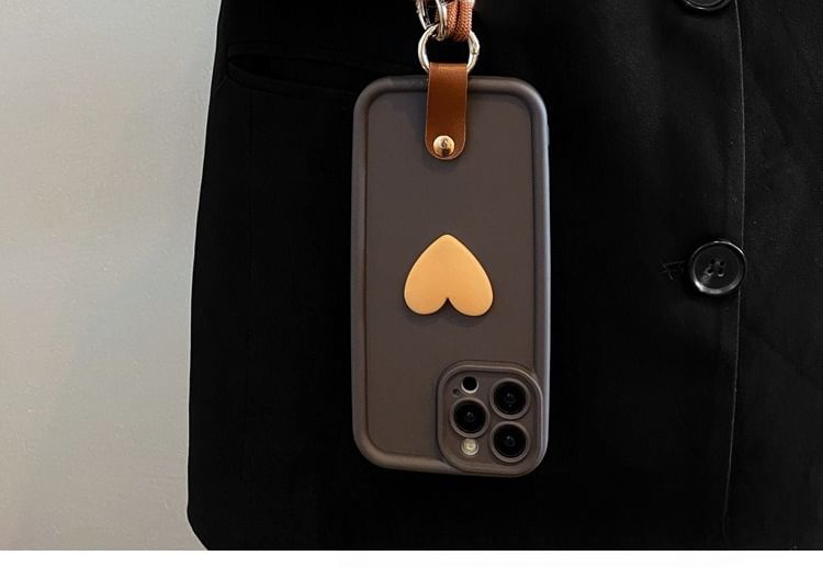 Heart Phone Case with Strap / Lanyard / Set