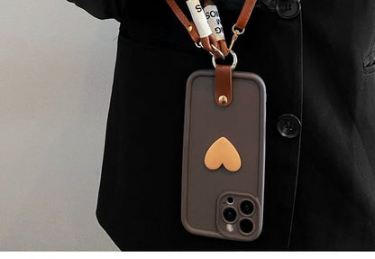 Heart Phone Case with Strap / Lanyard / Set