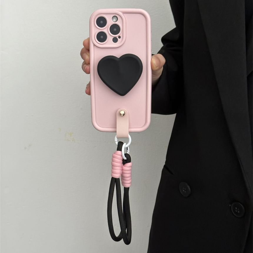 Heart Phone Case with Strap