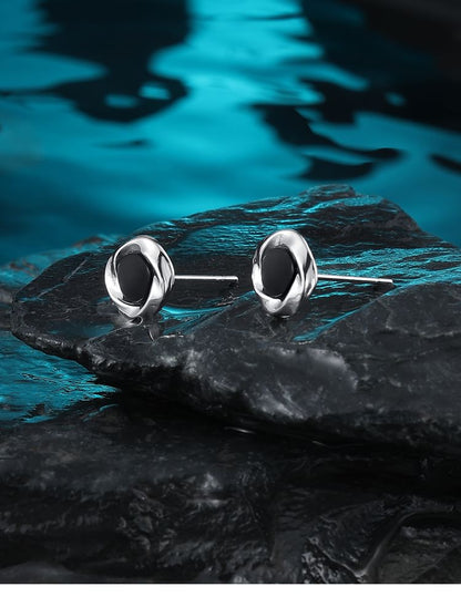 Twisted Alloy Stud Earrings