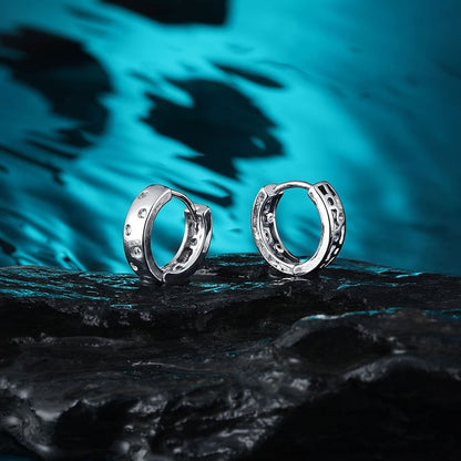 Cutout Alloy Huggie Earring