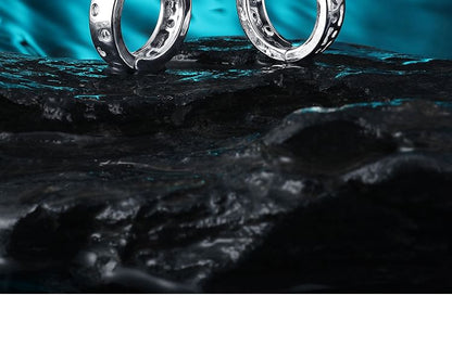 Cutout Alloy Huggie Earring