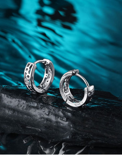 Cutout Alloy Huggie Earring