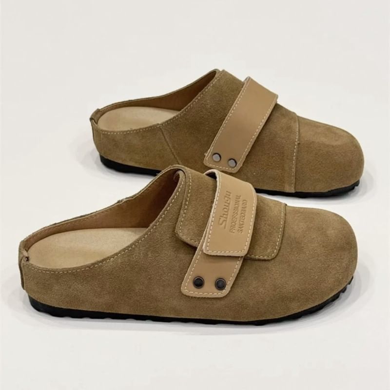 Platform Genuine Leather Mules