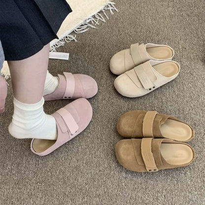 Platform Genuine Leather Mules