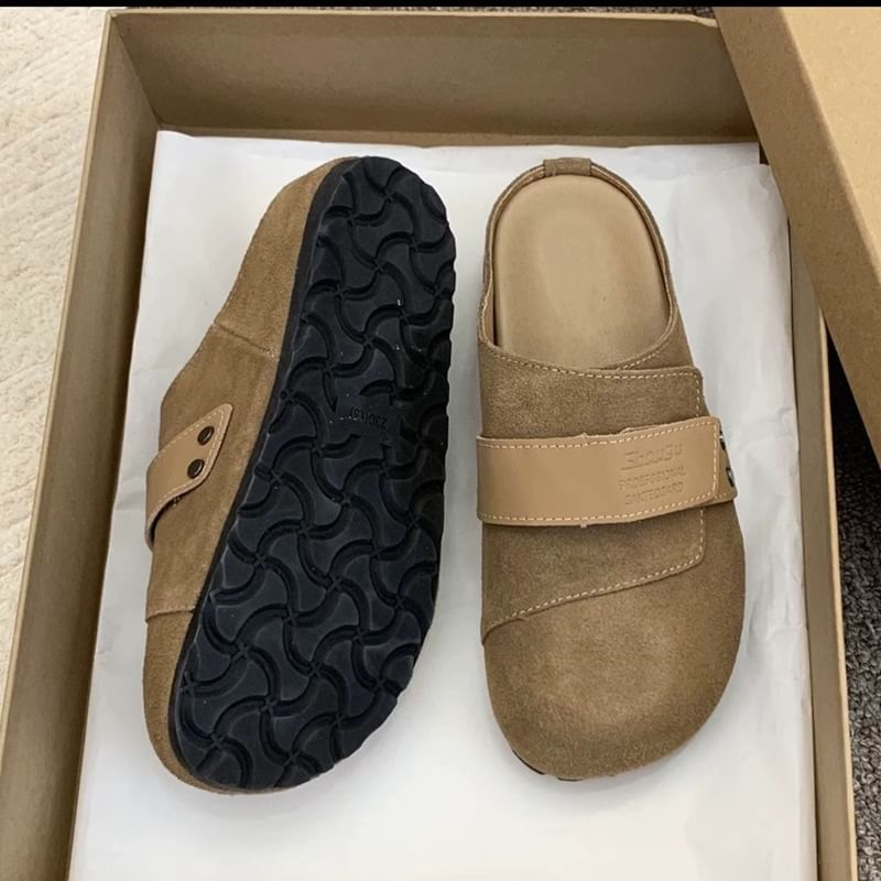 Platform Genuine Leather Mules