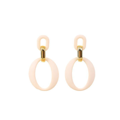 Hoop Acrylic Alloy Dangle Earring