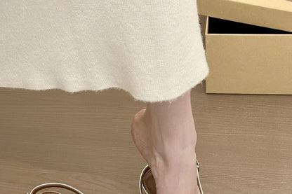 Pointed Toe Buckled Slingback Kitten Heel Pumps