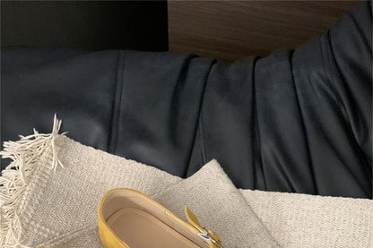 Criss Cross Hidden Wedge Mary Jane Shoes