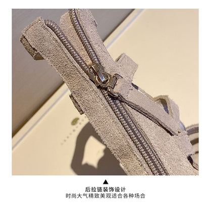 Block Heel Gladiator Sandals