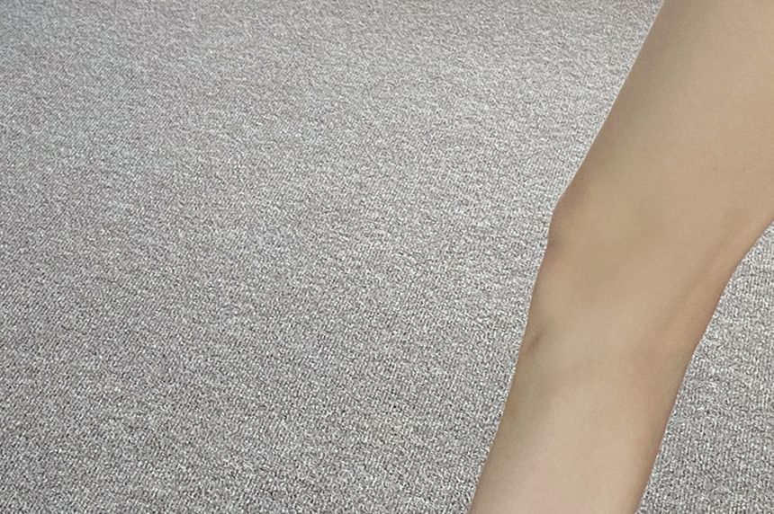 Buckled High Heel Slide Thong Sandals