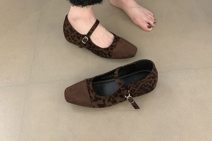 Square Cap Toe Hidden Wedge Mary Jane Pumps