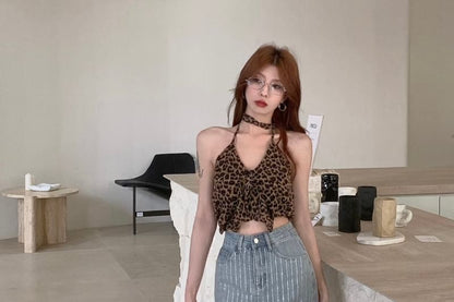 High Rise Striped Rhinestone Denim Mini Pencil Skirt