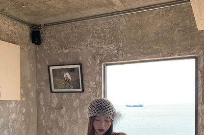 Sleeveless V-Neck Bow Lace Panel Mini A-Line Dress