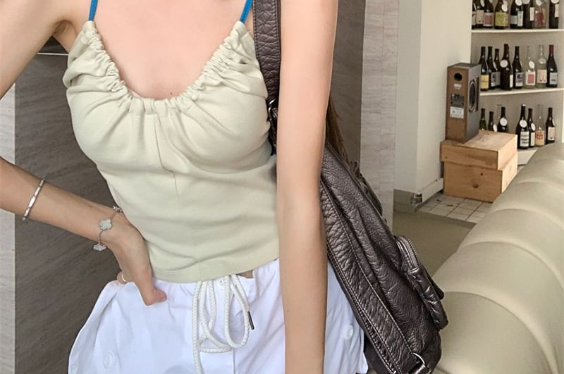 Two Tone Slim Fit Cami Top