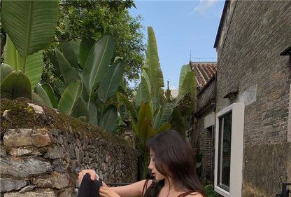 Tie Dye Asymmetrical Long Camisole Top