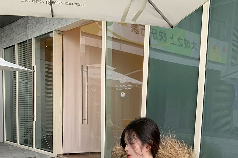 Cap-Sleeve Off-Shoulder Pintuck Lace Panel Slim Fit Blouse