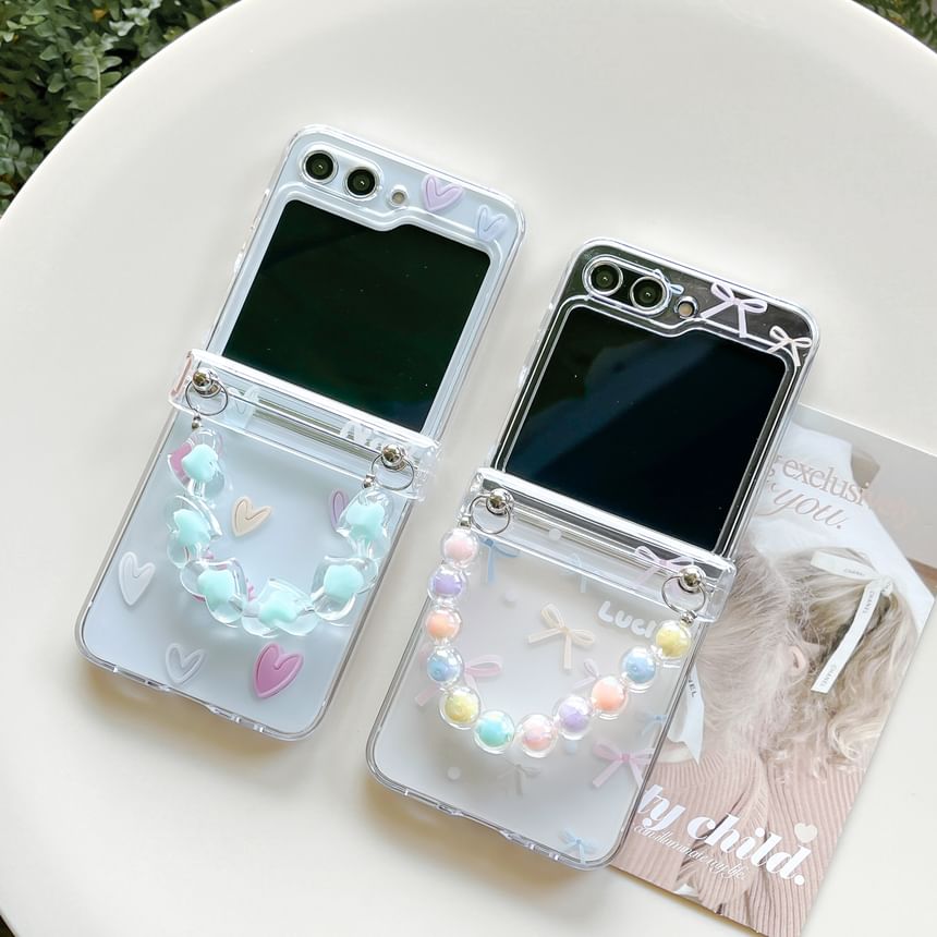 Heart / Bow Phone Case / Strap / Set
