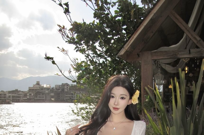 Jacket Spaghetti Strap Dress Jacquard Floral A-Line Crop / Maxi