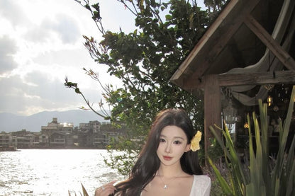 Jacket Spaghetti Strap Dress Jacquard Floral A-Line Crop / Maxi