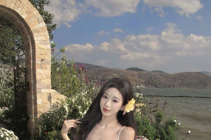 Jacket Spaghetti Strap Dress Jacquard Floral A-Line Crop / Maxi