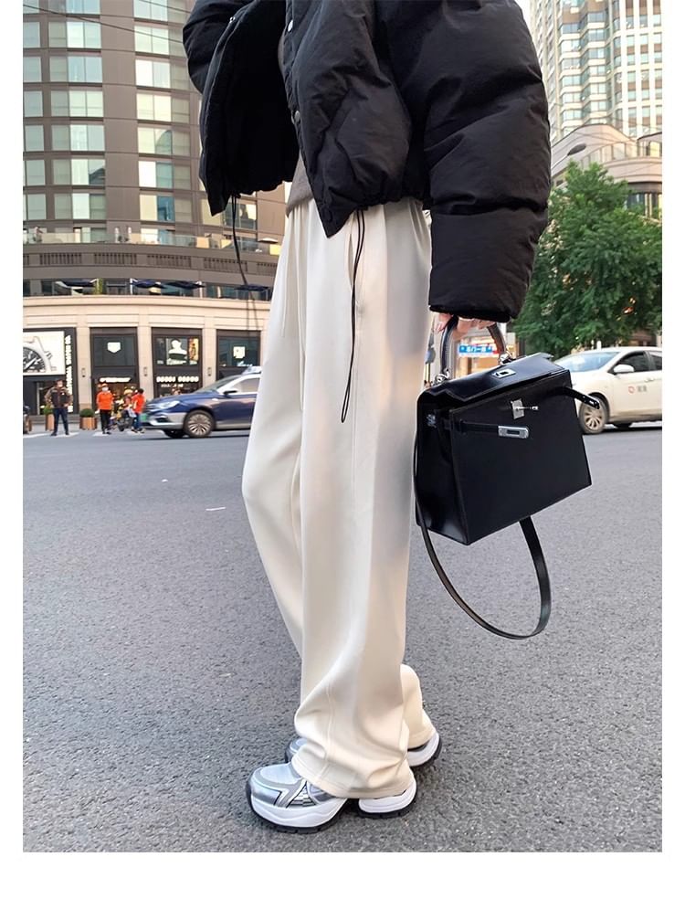 Platform Mesh Panel Lace-Up Genuine Leather Sneakers