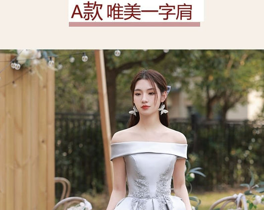 Lace Applique A-Line Bridesmaid Dress (Various Designs)