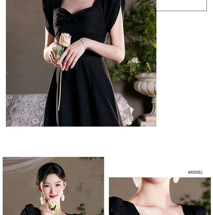 Plain A-Line Cocktail Dress (Various Designs)