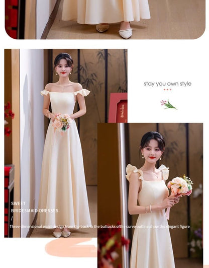 Plain A-Line Bridesmaid Dress (Various Designs)