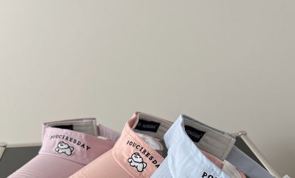Dog Embroidered Sun Visor