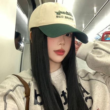 Lettering Embroidered Baseball Cap (Various Designs)