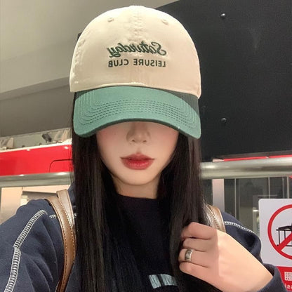 Lettering Embroidered Baseball Cap (Various Designs)