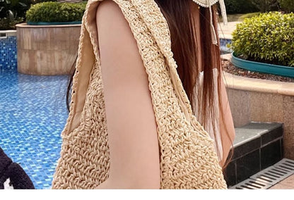 Ribbon Straw Sun Hat