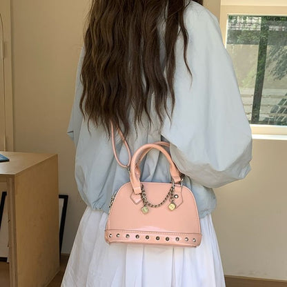 Sac bandoulière en similicuir clouté