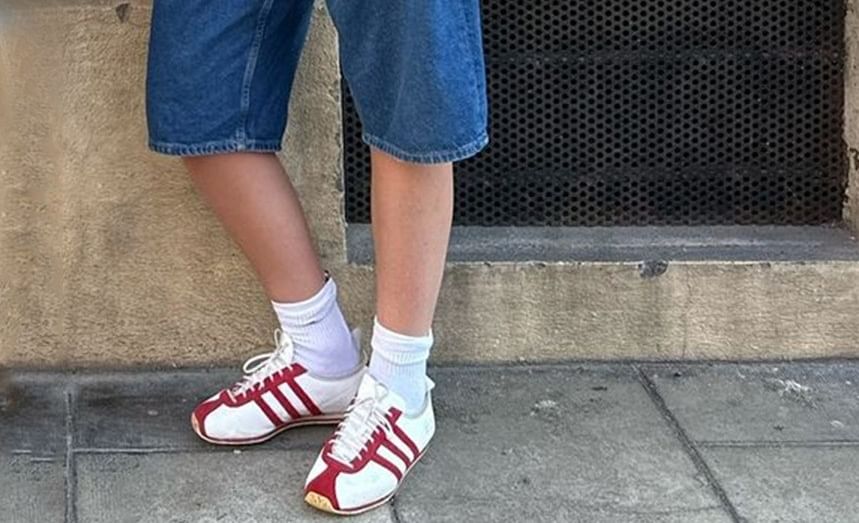 Waist Pocket Low Denim Straight-Leg Shorts Washed