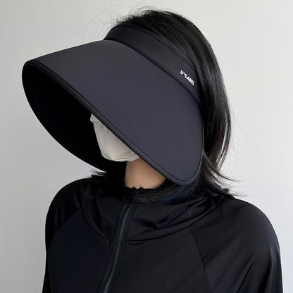 Lettering Wide Brim Sun Hat